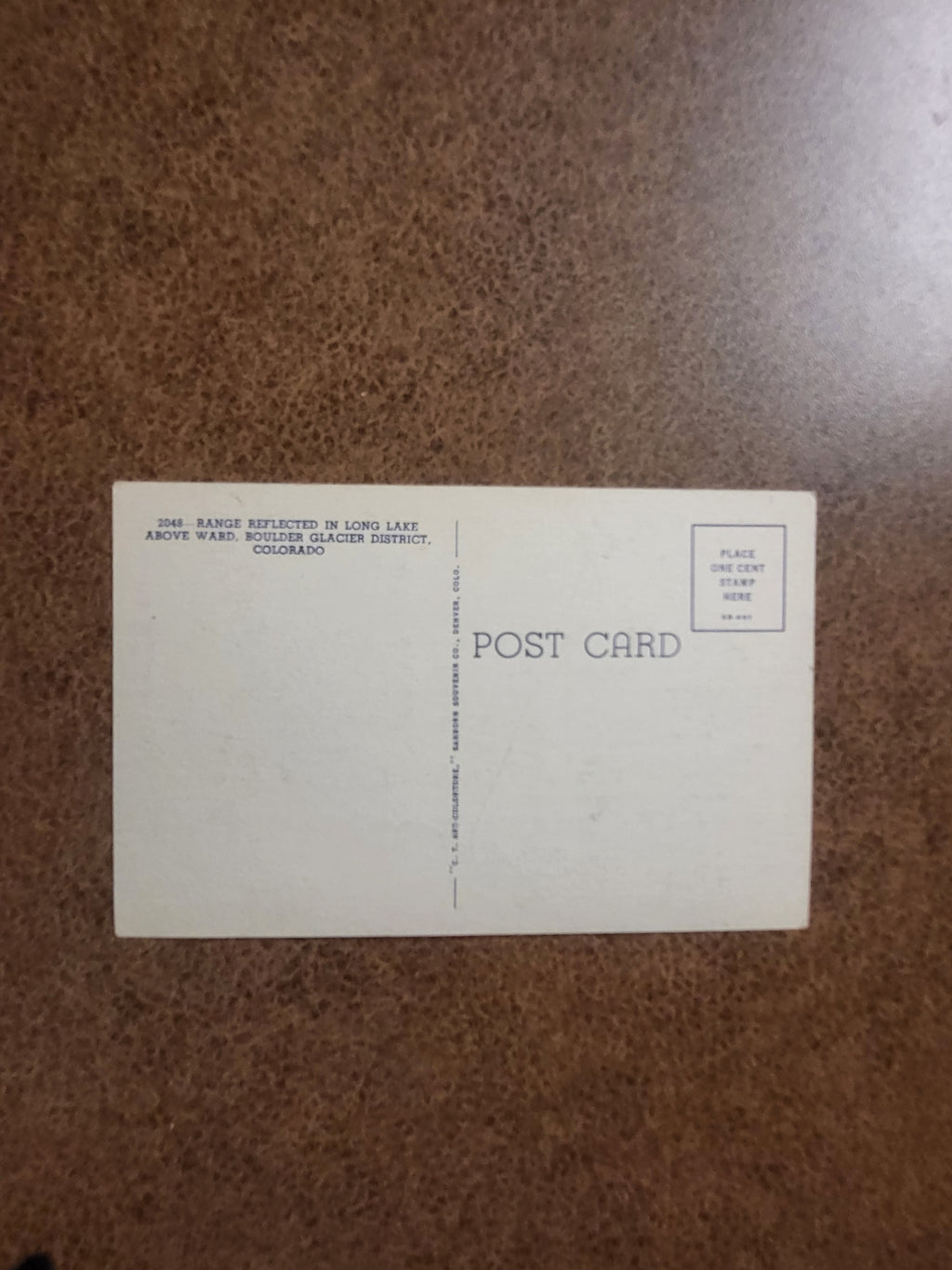 1950s Long Lake Ward Colorado Boulder Glacier District Mountain Postcard