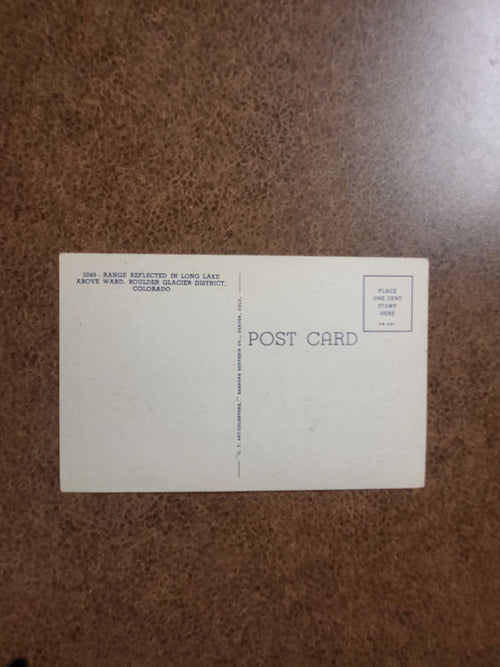 1950s Long Lake Ward Colorado Boulder Glacier District Mountain Postcard