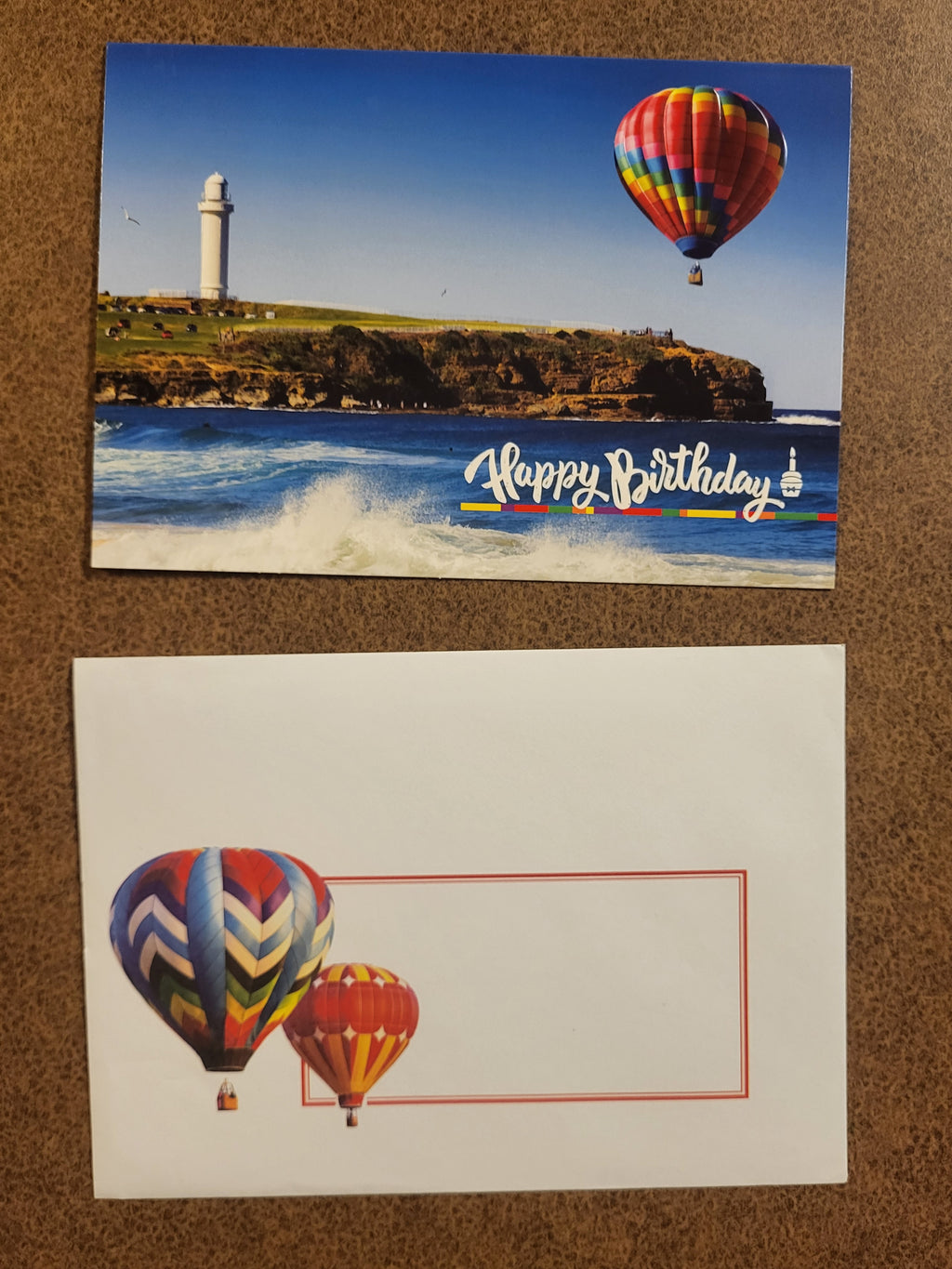 Hot Air Balloon - Happy Birthday- Birthday Card