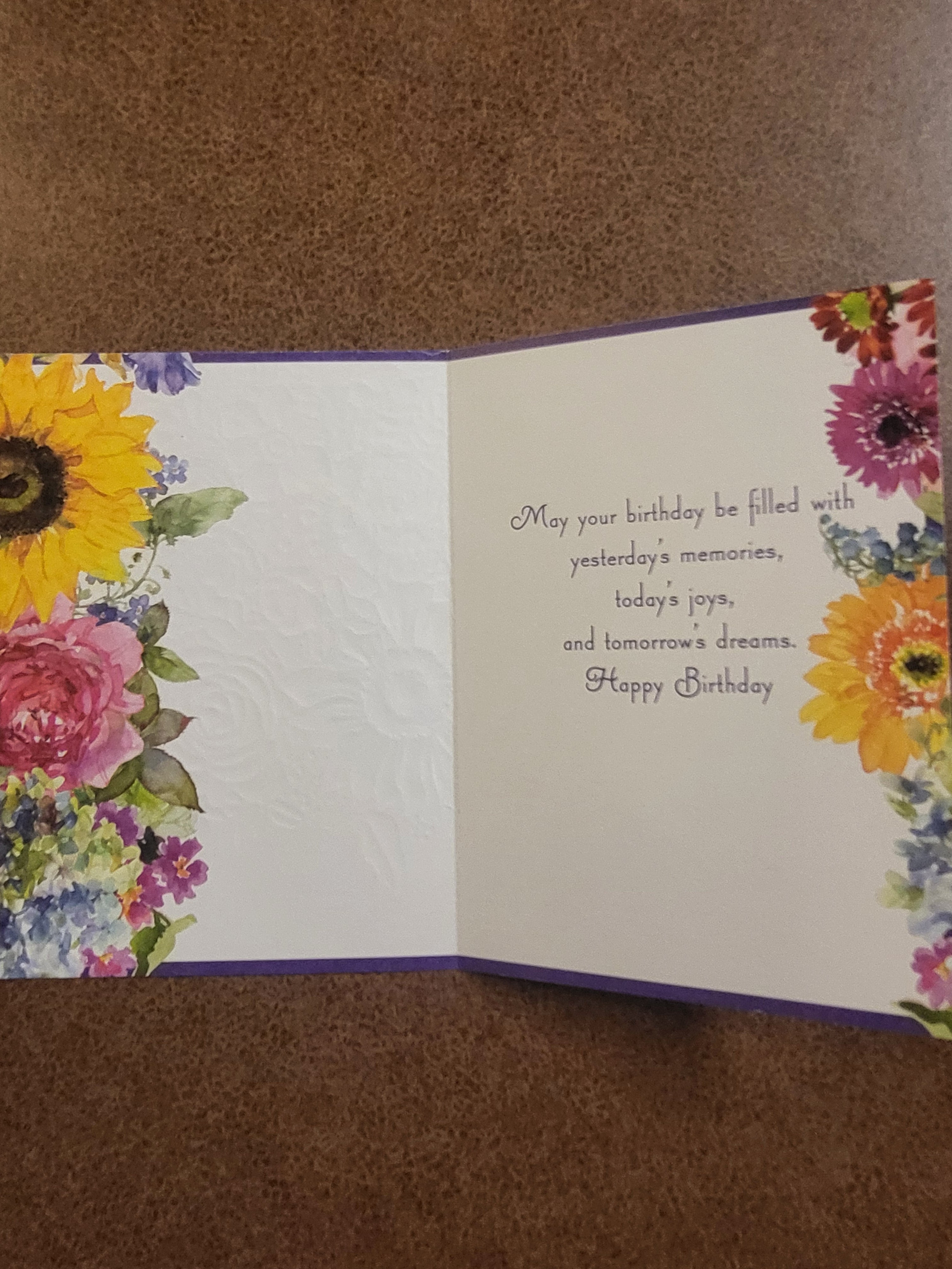 Floral - Birthday Wishes - Birthday Card