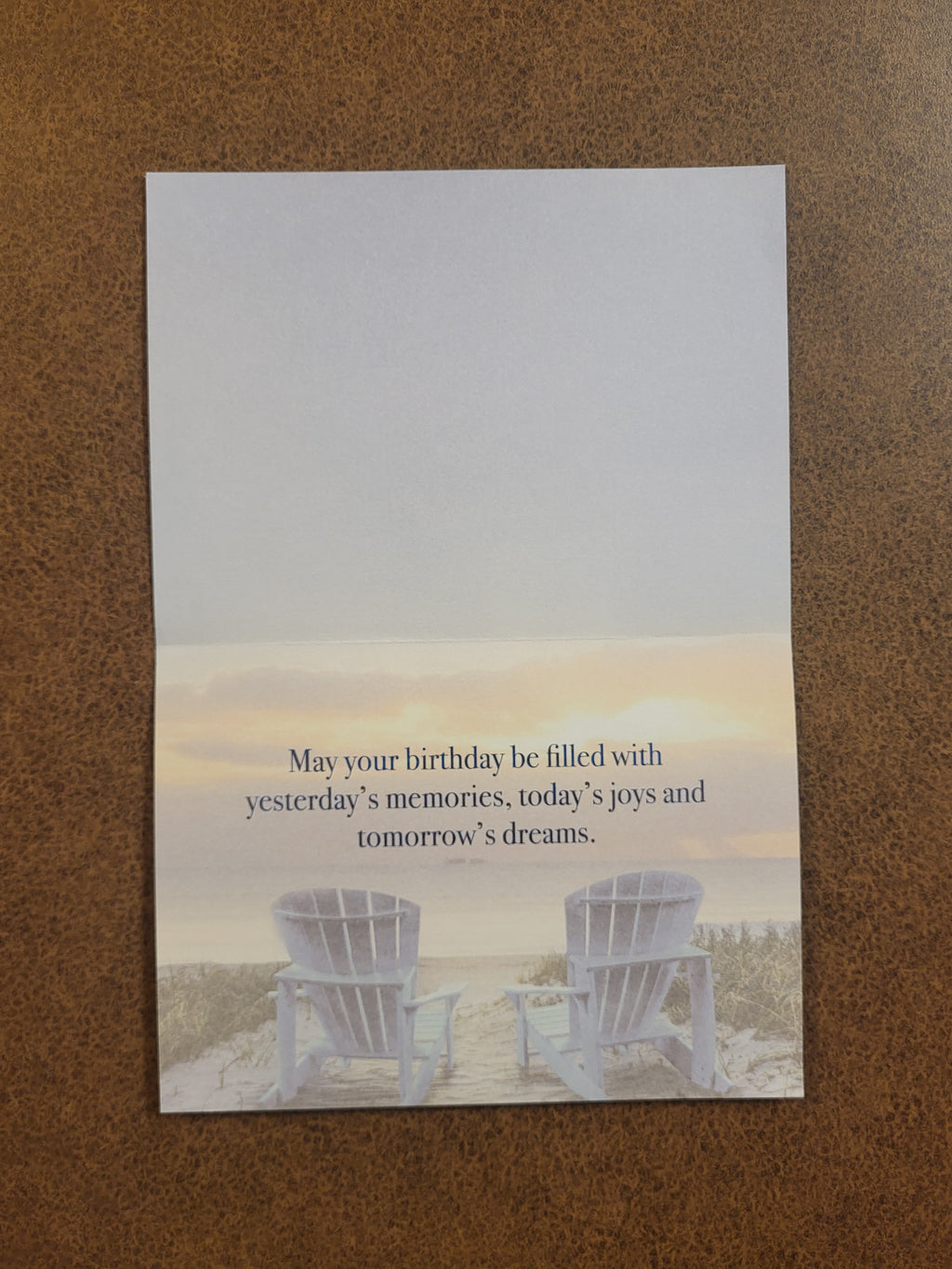 Beach - Happy Birthday- Birthday Card