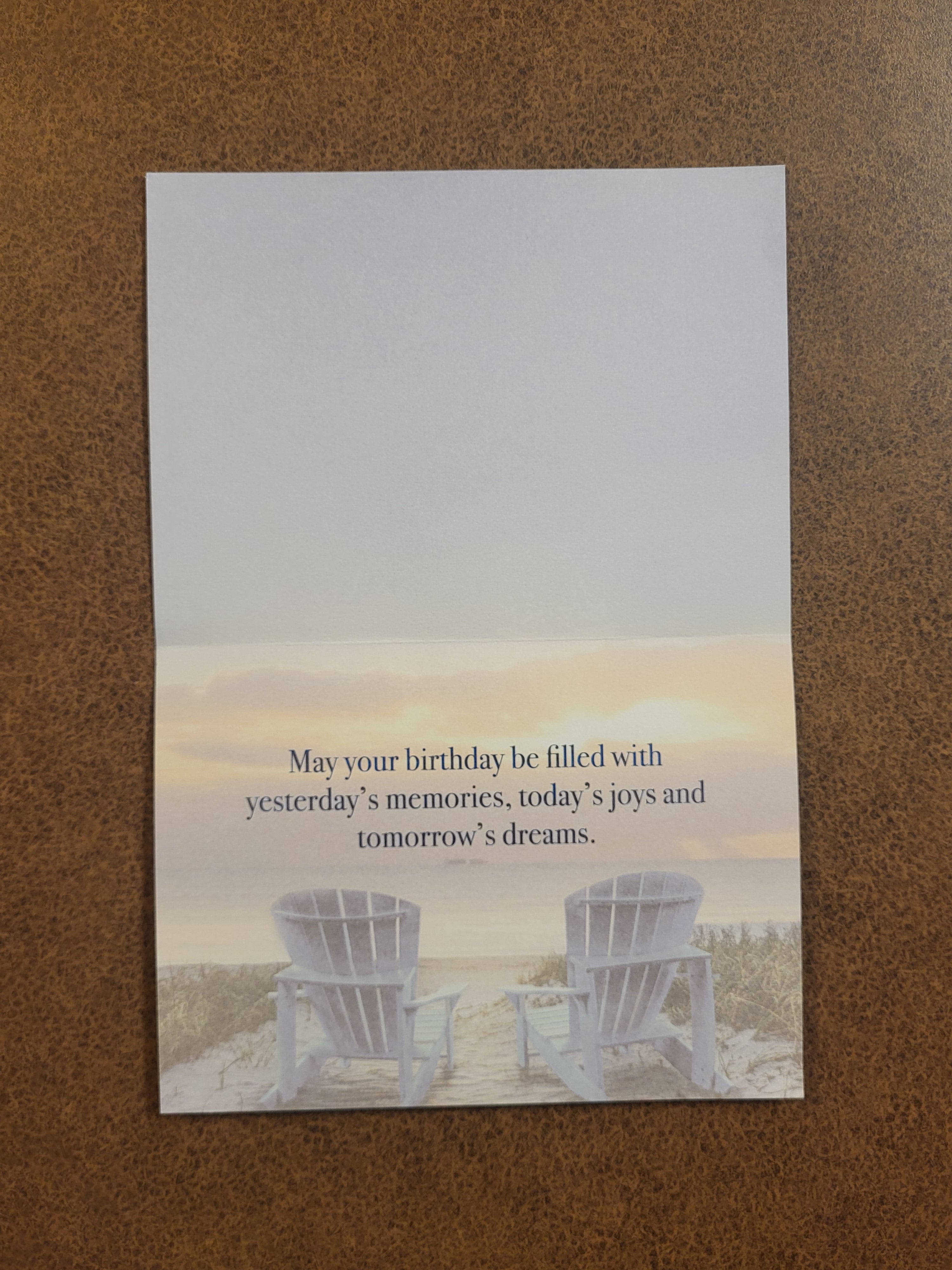 Beach - Happy Birthday- Birthday Card