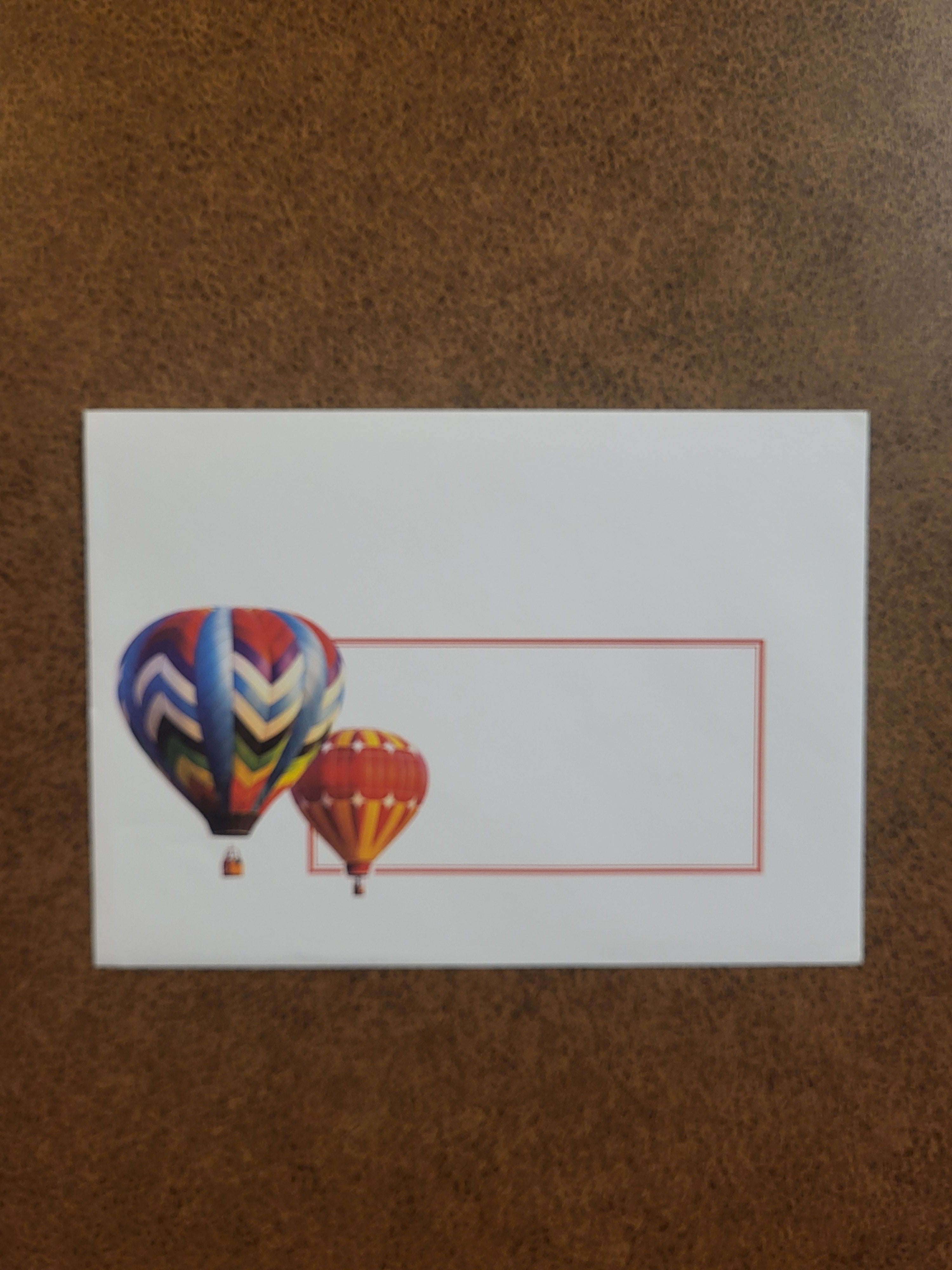 Hot Air Balloon - Happy Birthday- Birthday Card