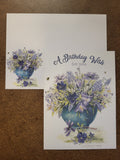 Floral - A birthday wish -  Birthday card