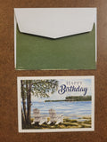 Lake - Happy Birthday - Birthday Card