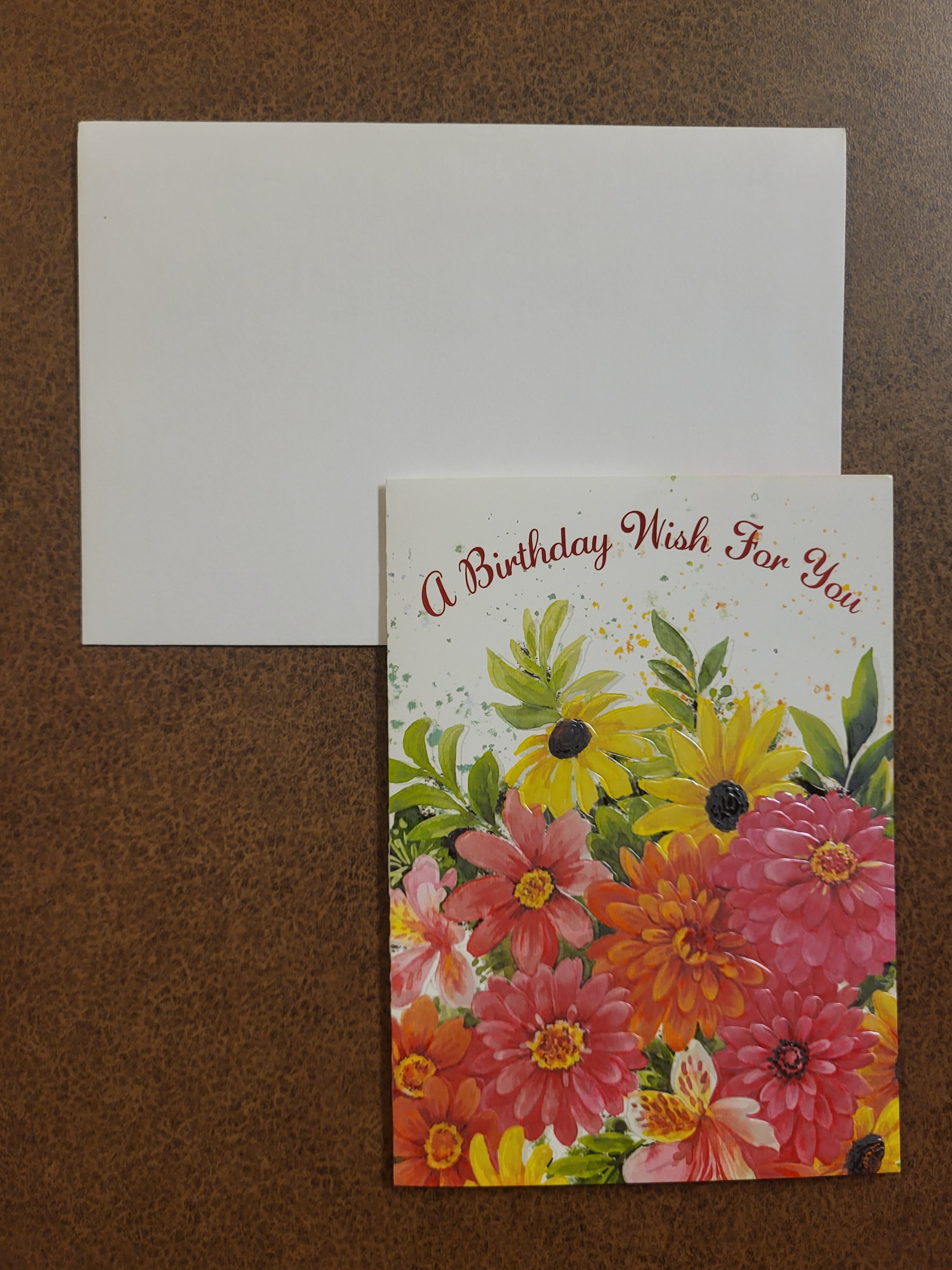 Floral - A birthday wish for you - Birthday Card